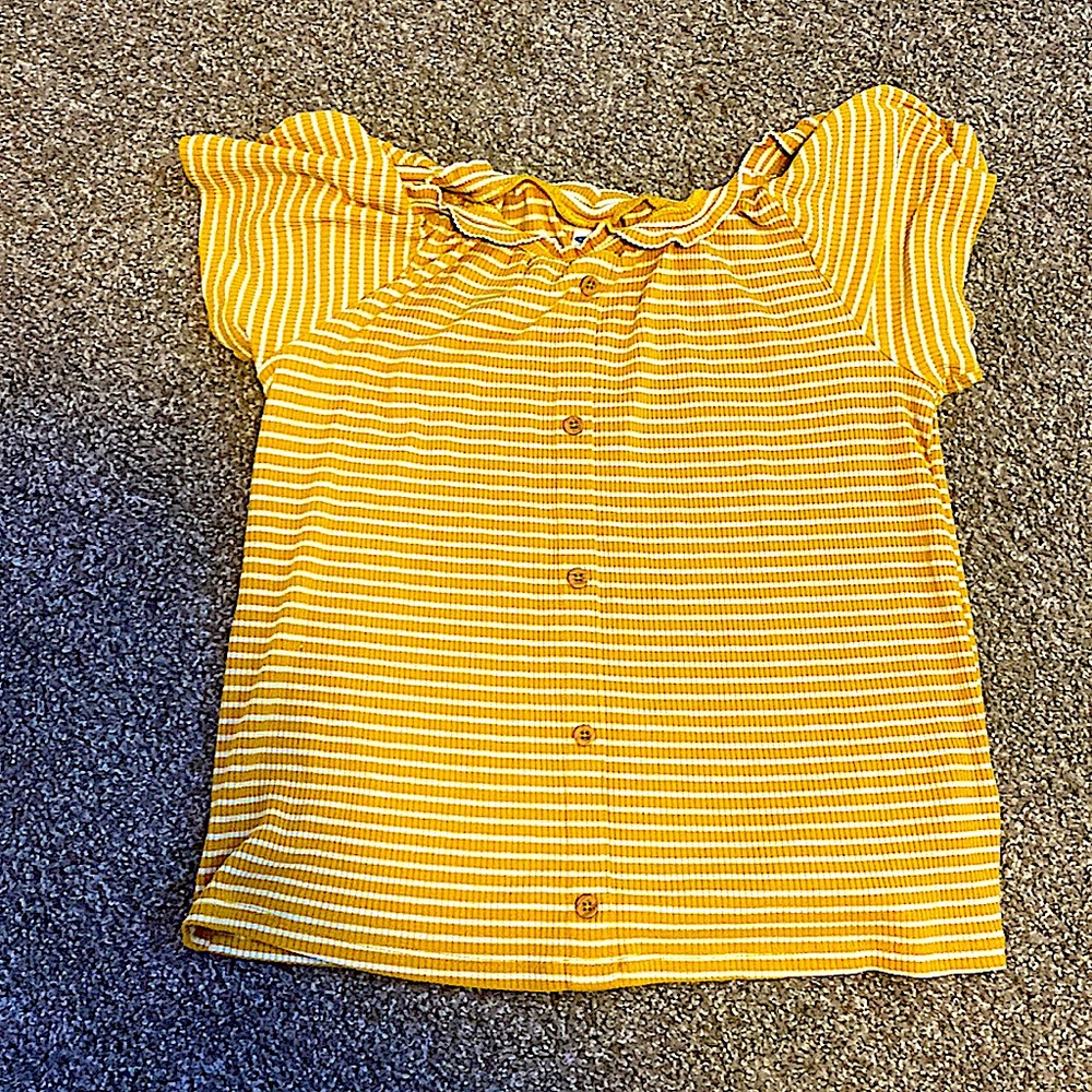 Yellow strip old navy shirt